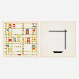 Piet Mondrian, Broadway Boogie Woogie; Foxtrot A (two works from A Portfolio of Ten Paintings)