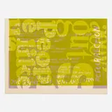 one great loaf by Corita Kent, 1965, screenprint in colors, sold Sep 2022