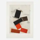 Joel Shapiro, Untitled (from the Crommelynck portfolio), 1990, etching and aquatint in colors on Hahnemühle