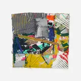 Sam Gilliam, Untitled, 1974, mixed media and collaged monoprint in colors on canvas