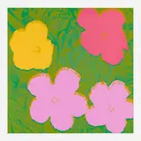 Flowers by Andy Warhol, 1970, screenprint on paper, sold Sep 2022