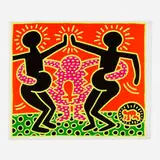 Keith Haring, Untitled 4 (from The Fertility Suite), 1983, screenprint in colors on BFK Rives