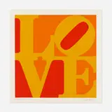 Robert Indiana, Golden Love, 1973, screenprint in colors