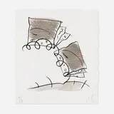 Claes Oldenburg, Notebook Torn in Half, 1997, lithograph on St. Armand Special Etching