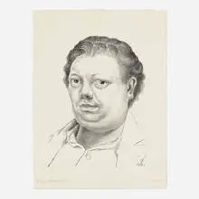 Diego Rivera, Autoretrato (Self-Portrait), 1930, lithograph