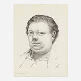 Diego Rivera, Autoretrato (Self-Portrait), 1930, lithograph