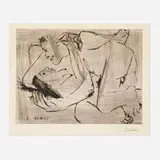 Pablo Picasso, Étreinte VI, etching and aquatint on BFK Rives