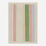 Gene Davis, Royal Curtain, 1980, screenprint in colors on Arches