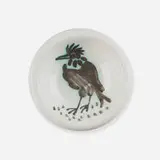 Oiseau avec Touffe by Pablo Picasso, 1952, earthenware with oxidized paraffin decoration and enamel ashtray, sold Sep 2022