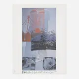 Robert Rauschenberg, Tanya's Veil (Whale), 1992, offset lithograph in colors on Coventry