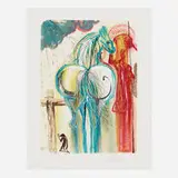 Le Centurion (from the Dalinean Horses suite) by Salvador Dalí, lithograph in colors with embossing on BFK Rives, sold Sep 2022