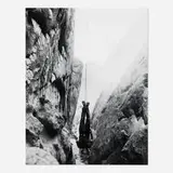Robert Kinmont, Self-Portrait as a Plumb Bob, gelatin silver print