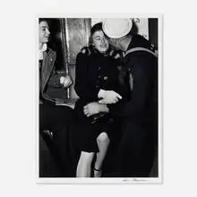 Louis Clyde Stoumen, Sailor and Girl on Subway, gelatin silver print