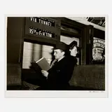 Louis Clyde Stoumen, Subway (Man with Book), gelatin silver print