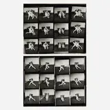 Hans Breder, Untitled (pair of Coraville Studio contact sheets), vintage gelatin silver contact print