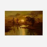 Jasper Francis Cropsey, Sawmill River, oil on canvas