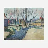 Walter Emerson Baum, Mill at Sellersville, 1927, oil on board