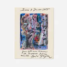 Untitled by André Masson, 1968, crayon and felt marker on paper, sold Nov 2024