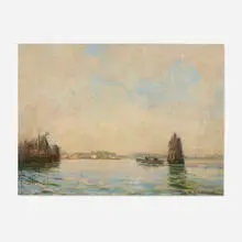 William Langson Lathrop, Oyster Bay, 1933, oil on canvas