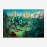Central Park by Eugenie (Odell Aldrich) McEvoy, oil on canvas, sold Nov 2024