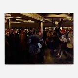Lawrence Nelson Wilbur, Times Square Subway, 1941, oil on canvas