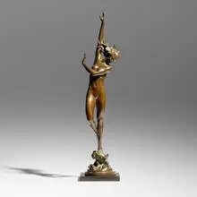 Crest on a Wave by Harriet Whitney Frishmuth, bronze, sold Nov 2024