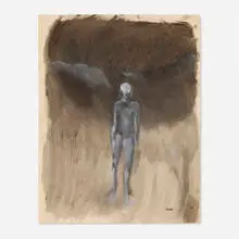 Christian Bérard, Homme la nuit, c. 1940, watercolor and gouache on paper