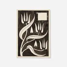 Aubrey Vincent Beardsley, Three Stylized Clematis Flowers, 1893, pen and ink on paper