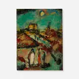 Georges Rouault, Paysage Biblique, oil on paper laid to canvas