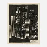 No title (Rise up the hands that you are...) by Raymond Pettibon, 1987, ink on paper, sold Nov 2024