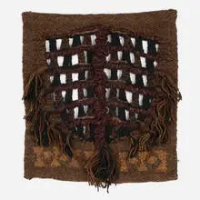 Jagoda Buić, Dark Bells II, 1969, haute-lisse woven tapestry with wool and metallic thread