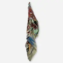 Sam Gilliam, Tapestry IV, 1991, mixed media on two flour sack cloths