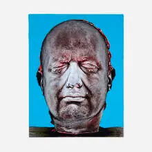 Marc Quinn, Self (Blue), 2007, archival pigment print on aluminum with acrylic hand-painting