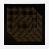 Victor Vasarely, Axo-IX, 1975, acrylic on canvas