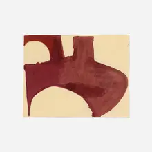 Suzan Frecon, reds, composition, 2005, watercolor on common Chinese paper