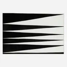 Sarah Crowner, Continuum, 1963 (Part 4), 2010, gouache on sewn canvas