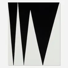 Sarah Crowner, Continuum, 1963 (Part 3), 2010, gouache on sewn canvas