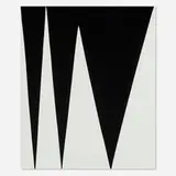 Sarah Crowner, Continuum, 1963 (Part 3), 2010, gouache on sewn canvas
