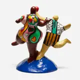 Les baigneurs by Niki de Saint Phalle, c. 1974, painted polyester resin, sold Nov 2024
