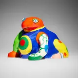 Grenouille vase by Niki de Saint Phalle, 1986, painted polyester resin, glazed terracotta, sold Nov 2024