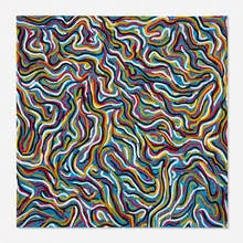 Sol LeWitt, Squiggly Brushstrokes, 1996, gouache on paper
