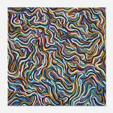 Sol LeWitt, Squiggly Brushstrokes, 1996, gouache on paper