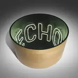 Iván Navarro, Echo, 2008, neon, birch plywood, mirrored glass