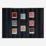 Donald Evans, 1964. Tropdesian pieced quilts, 1964, watercolor and graphite on paper in artist-made frame