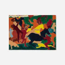 Bob Thompson, Bird War, 1964, oil on canvas