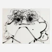 Dana Schutz, Blinker, 2012, ink on paper