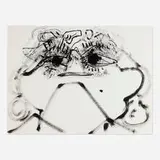 Dana Schutz, Blinker, 2012, ink on paper