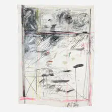 Pat Steir, At Sea, 1984, mixed media on paper