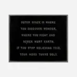 Jenny Holzer, Untitled (Selections from The Survival Series), 1983, cast aluminum plaque, enamel pigment
