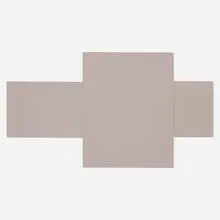 Fred Sandback, Untitled (Study for Sculpture), 1993, cardboard with cuts and white pencil